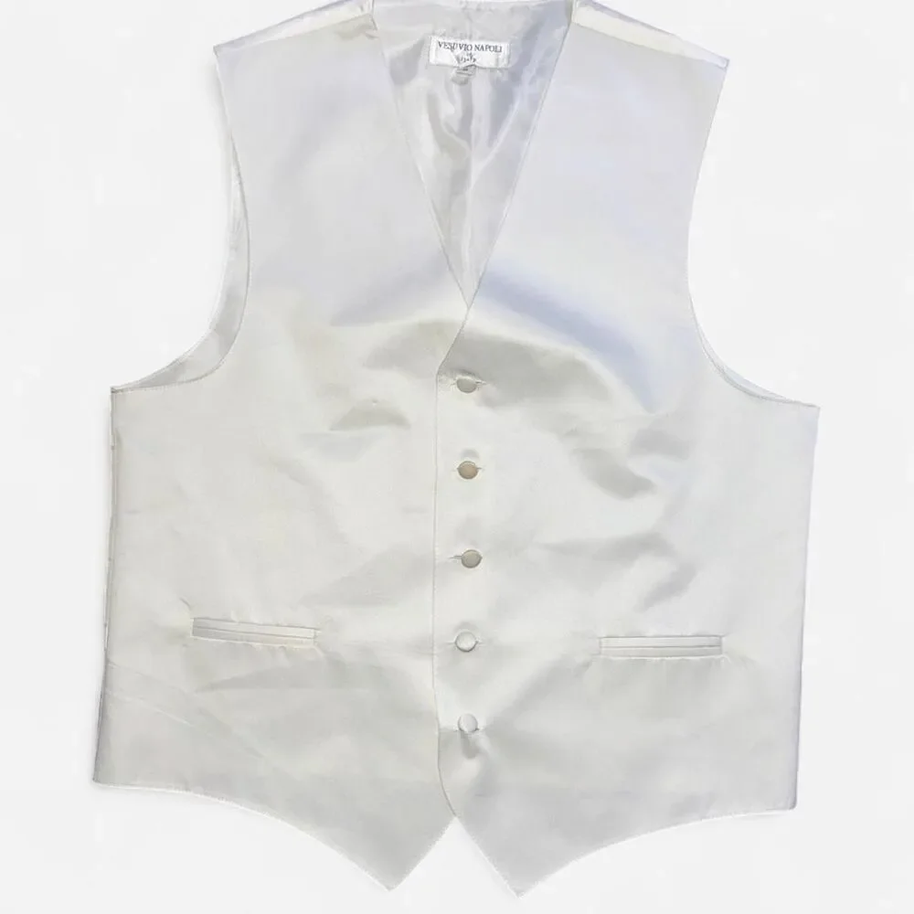 White Suit / Tuxedo Vest; Size MENS MEDIUM